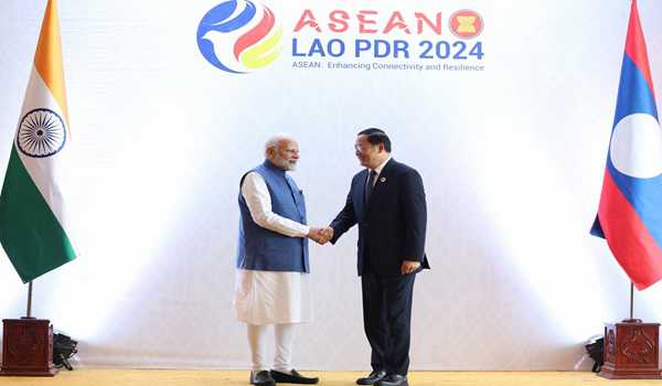 PM Modi holds bilateral with Laos PM Sonexay Siphandone