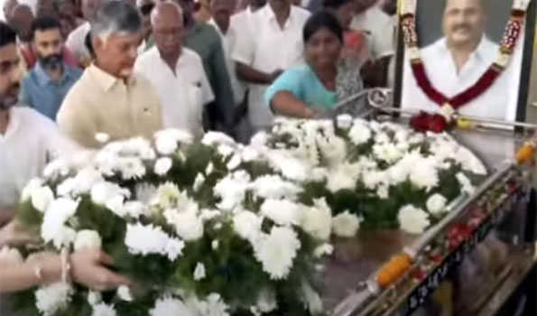 Former MLA Nara Ramamurthy Naidu last rites performed with state honours