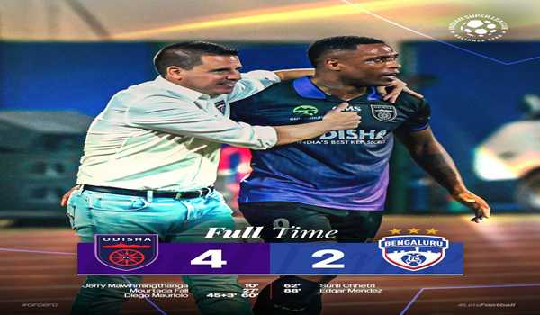 Odisha FC defeat Bengaluru FC 4-2 in ISL
