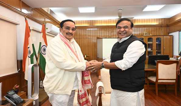 Assam CM meets Union Minister CR Patil to apprise of Har Ghar Jal mission in state