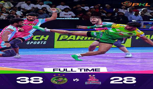 Patna Pirates beat Jaipur Pink Panthers 38-28 in Pro Kabaddi League