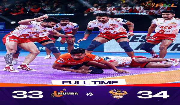 Gujarat Giants seal dramatic win over U Mumba in Pro Kabaddi League