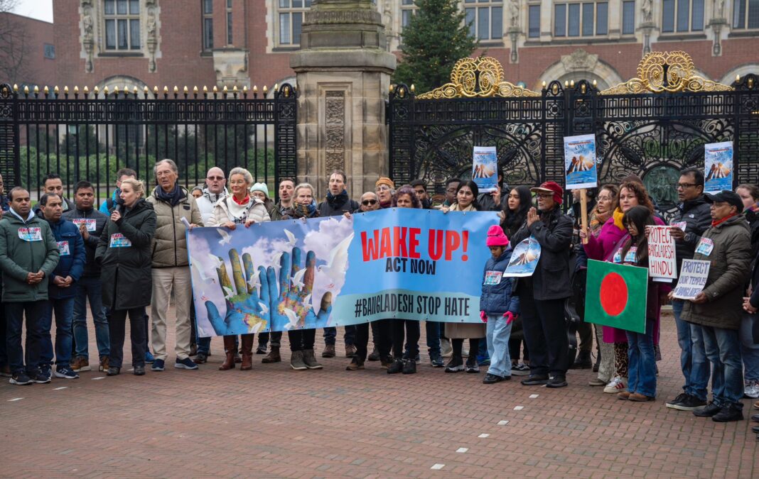 BangladeshStopHate: Hindus, Christians protest at ICJ against minority persecution in Bangladesh