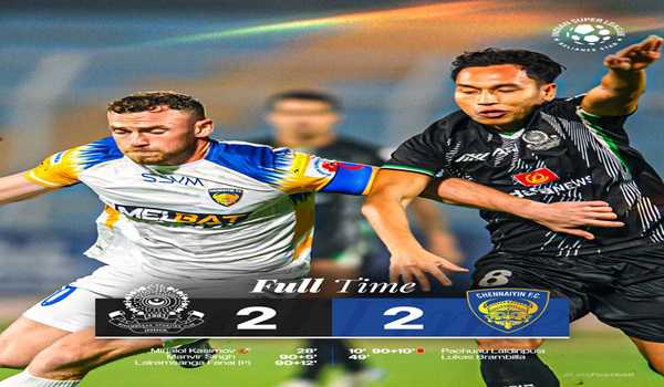 ISL: Mohammedan SC score twice in stoppage-time to draw with Chennaiyin FC