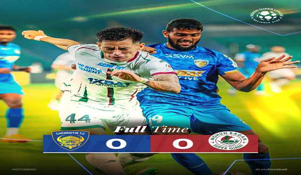 ISL: Mohun Bagan SG held to goalless draw against Chennaiyin FC