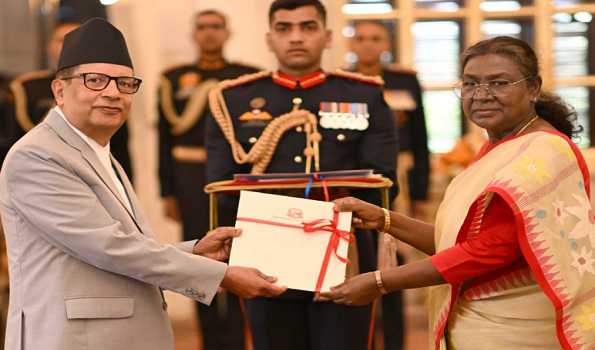 President Droupadi Murmu accepts credentials from envoys of five nations