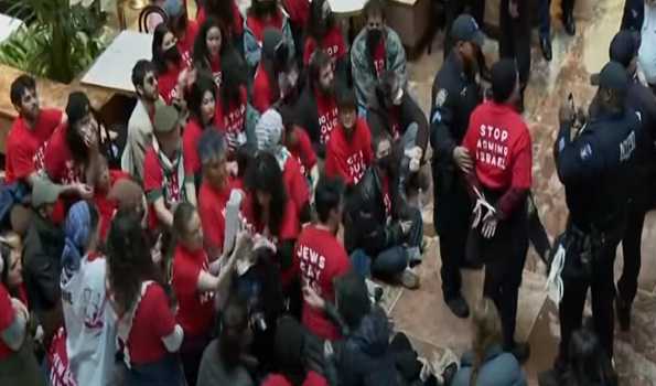 Nearly 100 protesters arrested at Trump Tower over Palestinian activist’s arrest