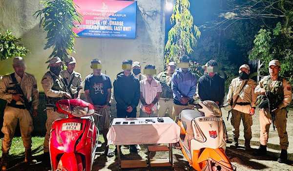 Five militants nabbed in Manipur