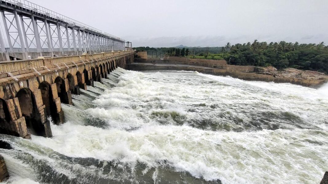 Cauvery overflows, dams discharge water in Karnataka