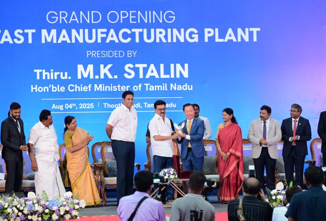 Stalin inaugurates VietnamEV giant’s Vinfast E-vehicle facility