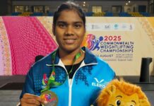 India bags three silver medals at Commonwealth Weightlifting Championships
