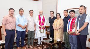 Amit Shah meets TIPRA Motha leaders to discuss tripartite agreement