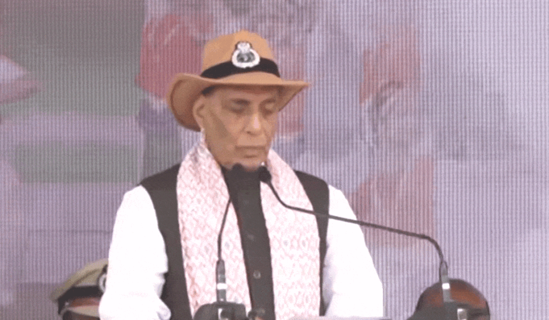 Rajnath hoists Tricolour at Hyderabad Liberation Day celebrations