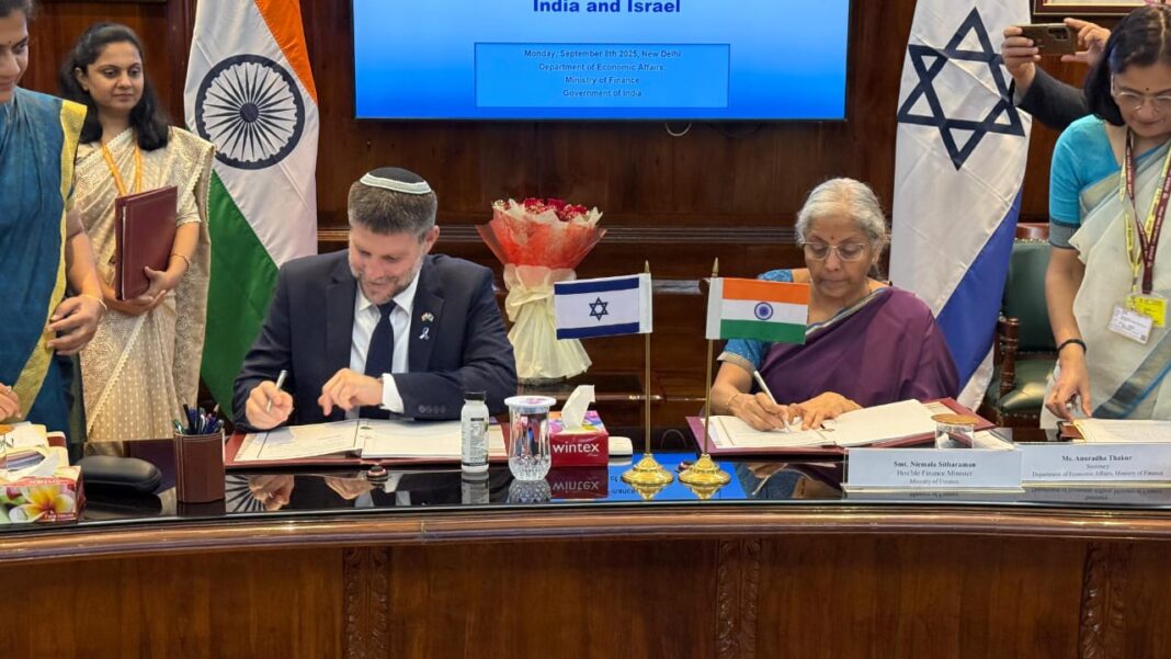 Israel and India’s Finance Ministers Sign Groundbreaking Investment Agreement