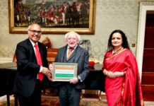 Ambassador of India to Ireland calls on Irish President Dr. Michael D. Higgins