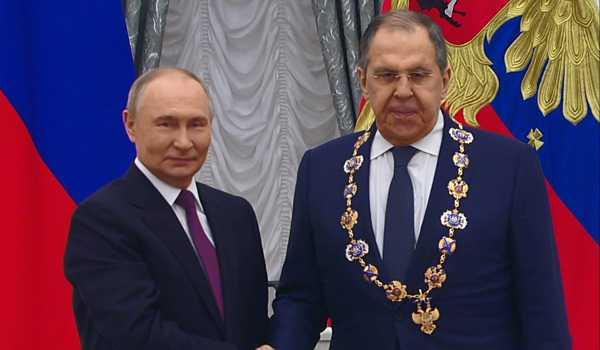 Sergey Lavrov awarded Russia’s top state honour, says recognition belongs to entire foreign policy team