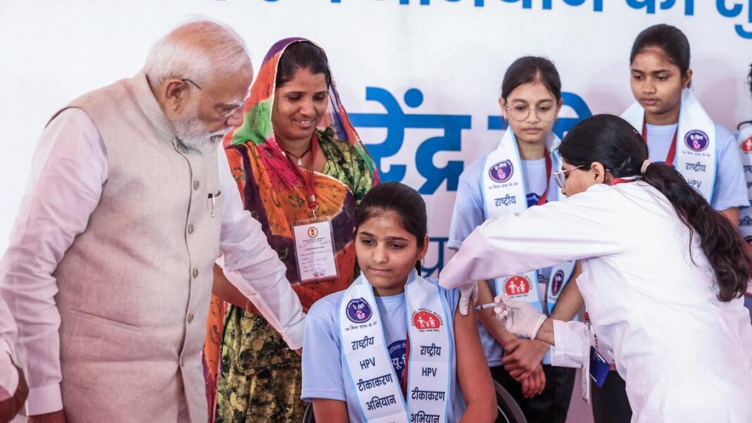 PM Modi launches nationwide HPV drive, unveils Rs 6,686 cr mega projects