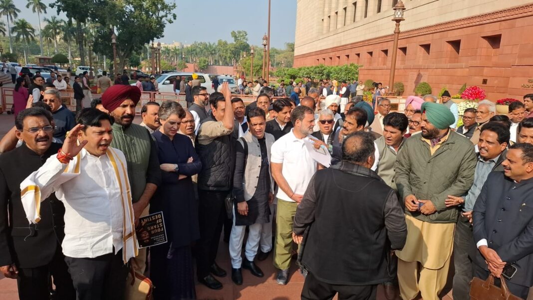 Lok Sabha erupts in chaos: Eight Congress MPs suspended amid ruckus over unpublished book, India-US trade deal