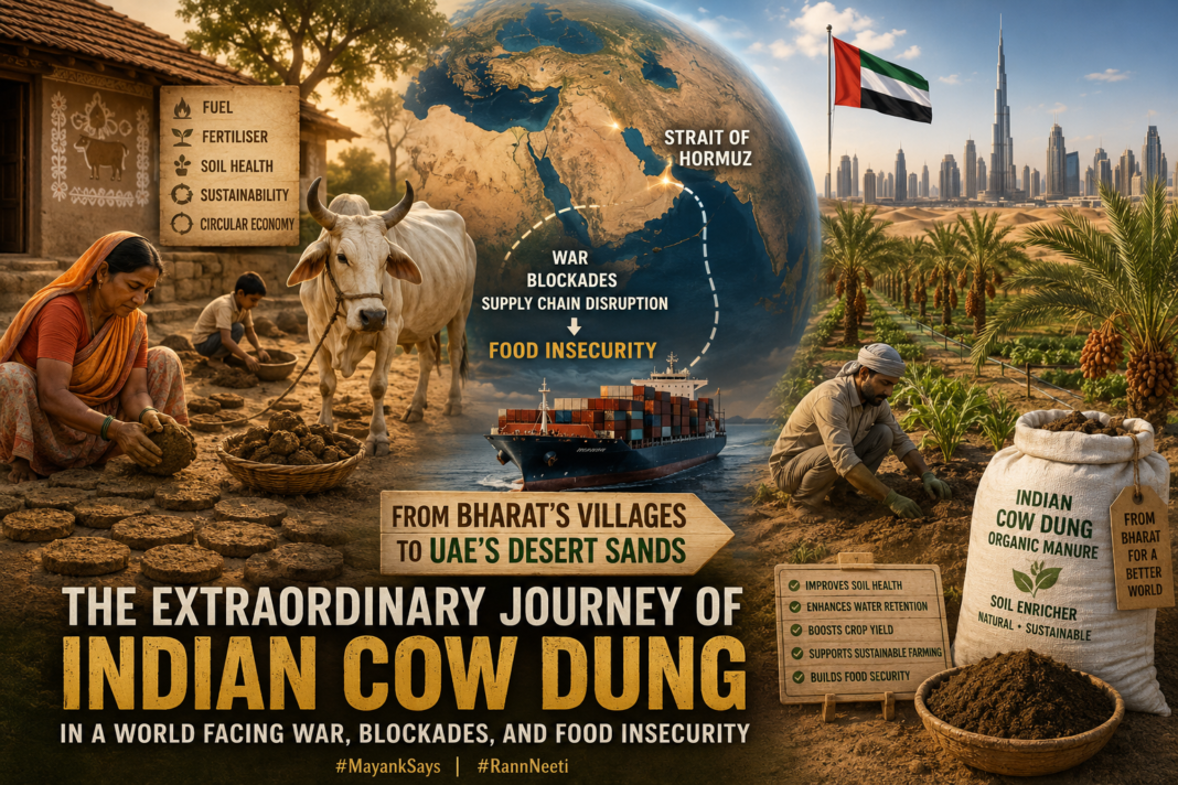 From Bharat’s Villages to UAE’s Desert Sands: The Extraordinary Journey of Indian Cow Dung in a World Facing War, Blockades, and Food Insecurity