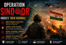 Operation Sindoor: India’s “New Normal” Operation Sindoor marked a turning point in how India responds to cross border terrorism. For decades, India absorbed attacks, issued diplomatic protests, and avoided military retaliation across the Line of Control or the international boundary. Sindoor broke that pattern. It signalled that India now treats major terror strikes not as isolated shocks but as triggers for delivering consequences