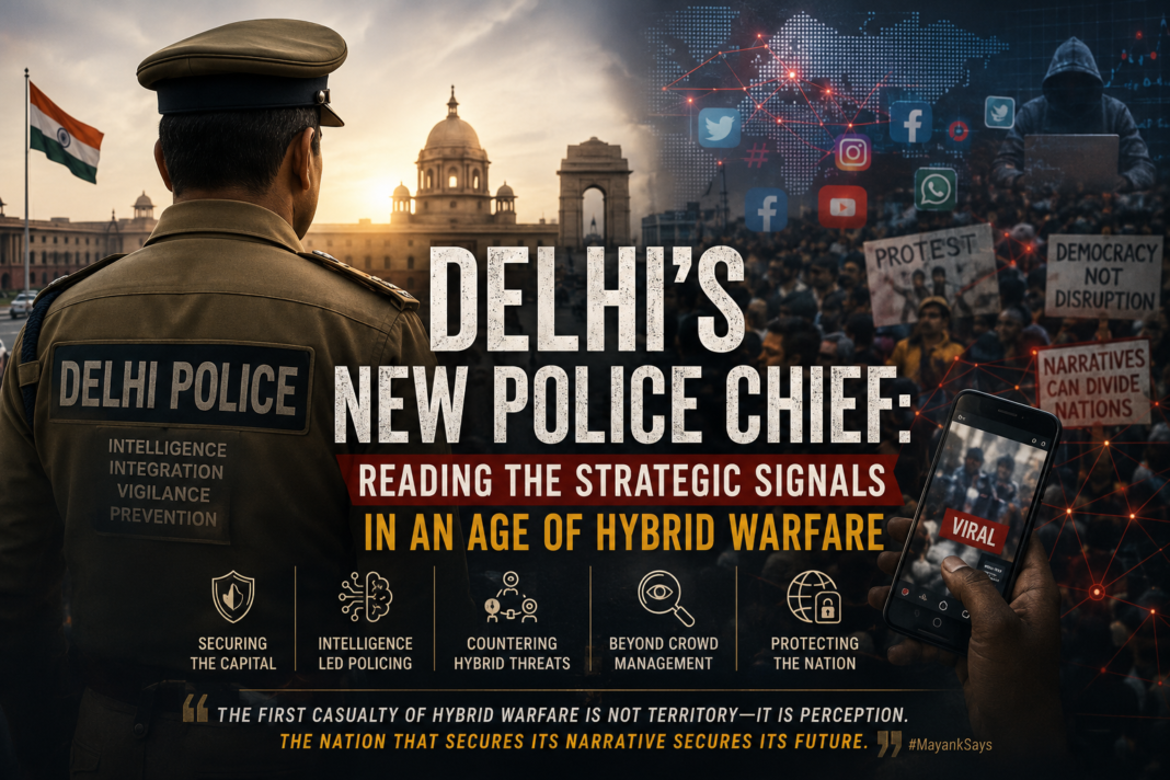 Delhi’s New Police Chief: Reading the Strategic Signals in an Age of Hybrid Warfare
