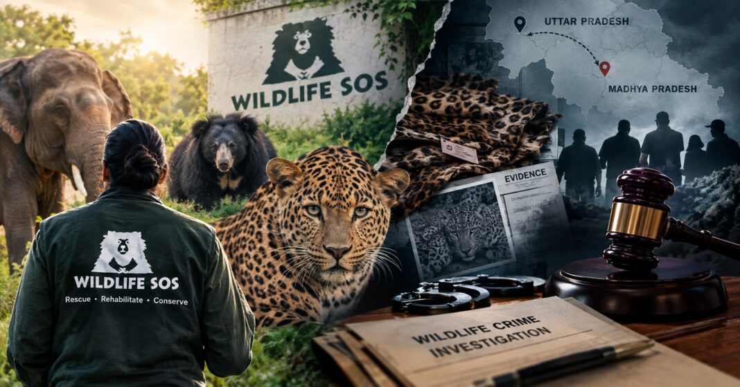 Image depicting Wildlife SOS officials during the leopard skins investigation