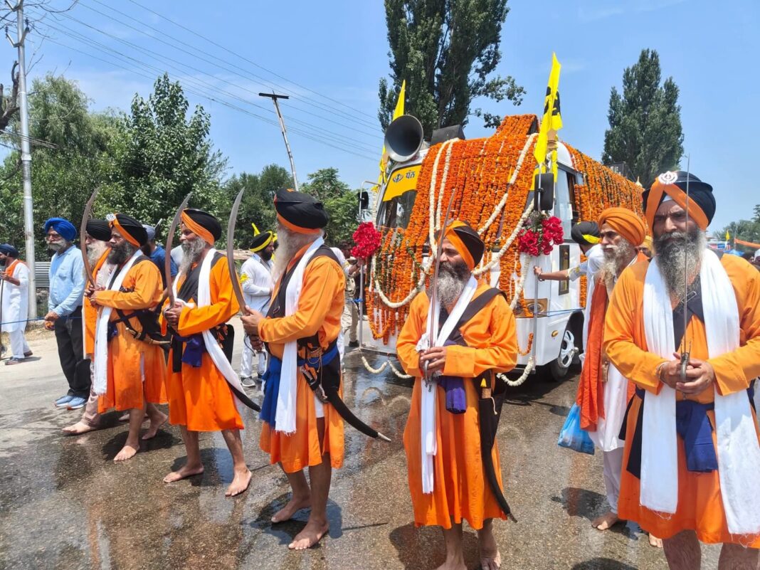 Historic Nagar Kirtan Held in Baramulla After 30 Years to Commemorate Guru Hargobind Sahib Ji’s Birth Anniversary